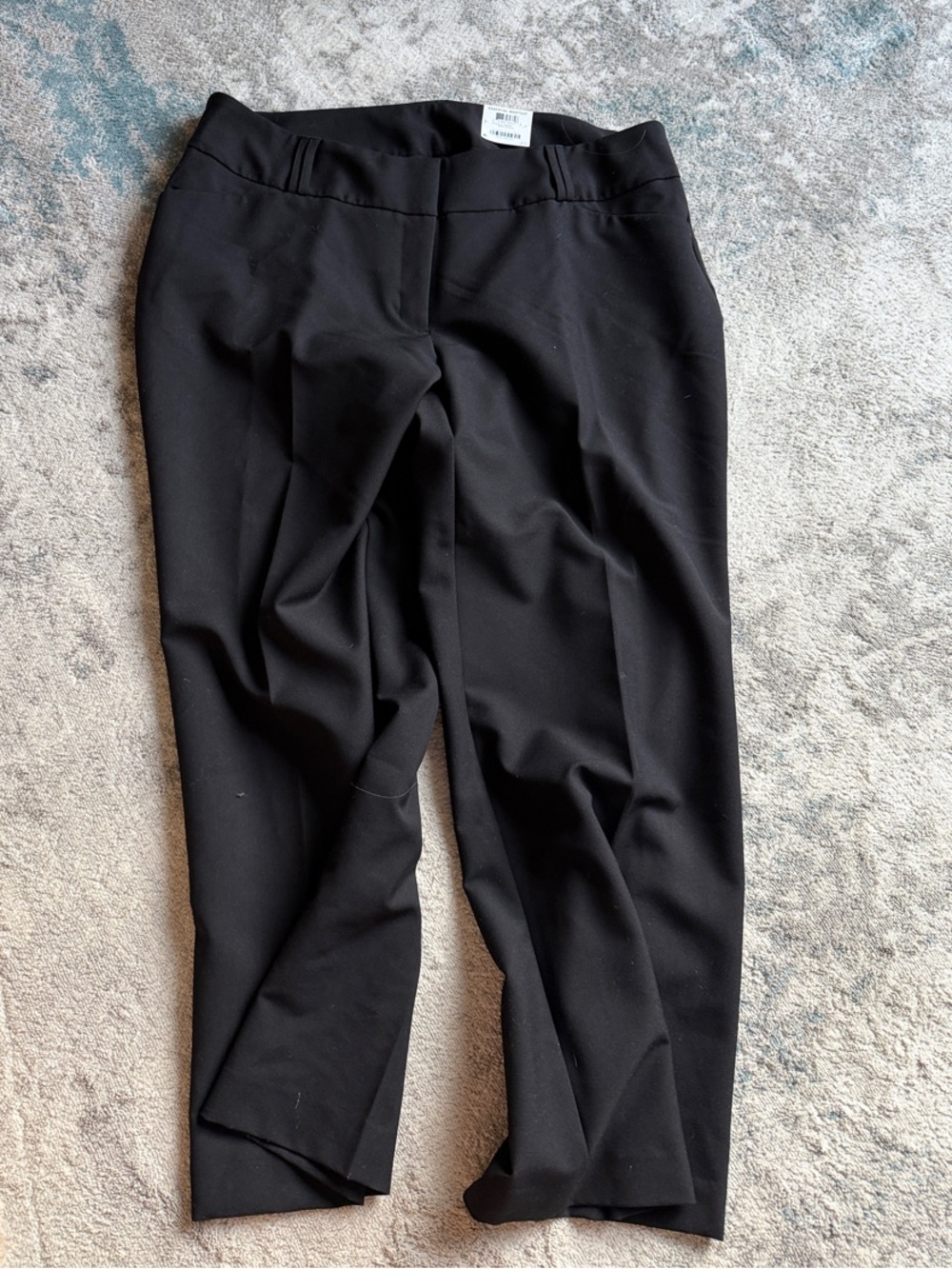 Alfani Black Pull-On Stretch Trousers
